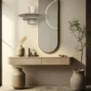 Lámpara colgante Plato, beige, metal, Ø 38 cm, E27
