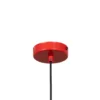 Lámpara colgante Plato, roja, metal, Ø 38 cm, E27