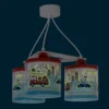 Lámpara colgante Police para niños, versión de 3 luces