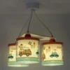 Lámpara colgante Police para niños, versión de 3 luces