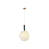 Lámpara colgante Polly con pantalla de cristal y mármol Ø25cm