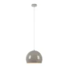 Lámpara colgante Pop, Ø 28 cm, greige, metal