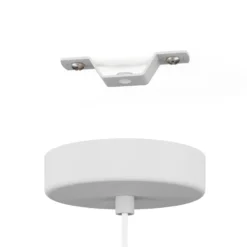 Lámpara colgante Pozueta 1, 1 luz, blanco