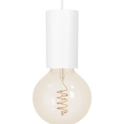 Lámpara colgante Pozueta 1, 1 luz, blanco