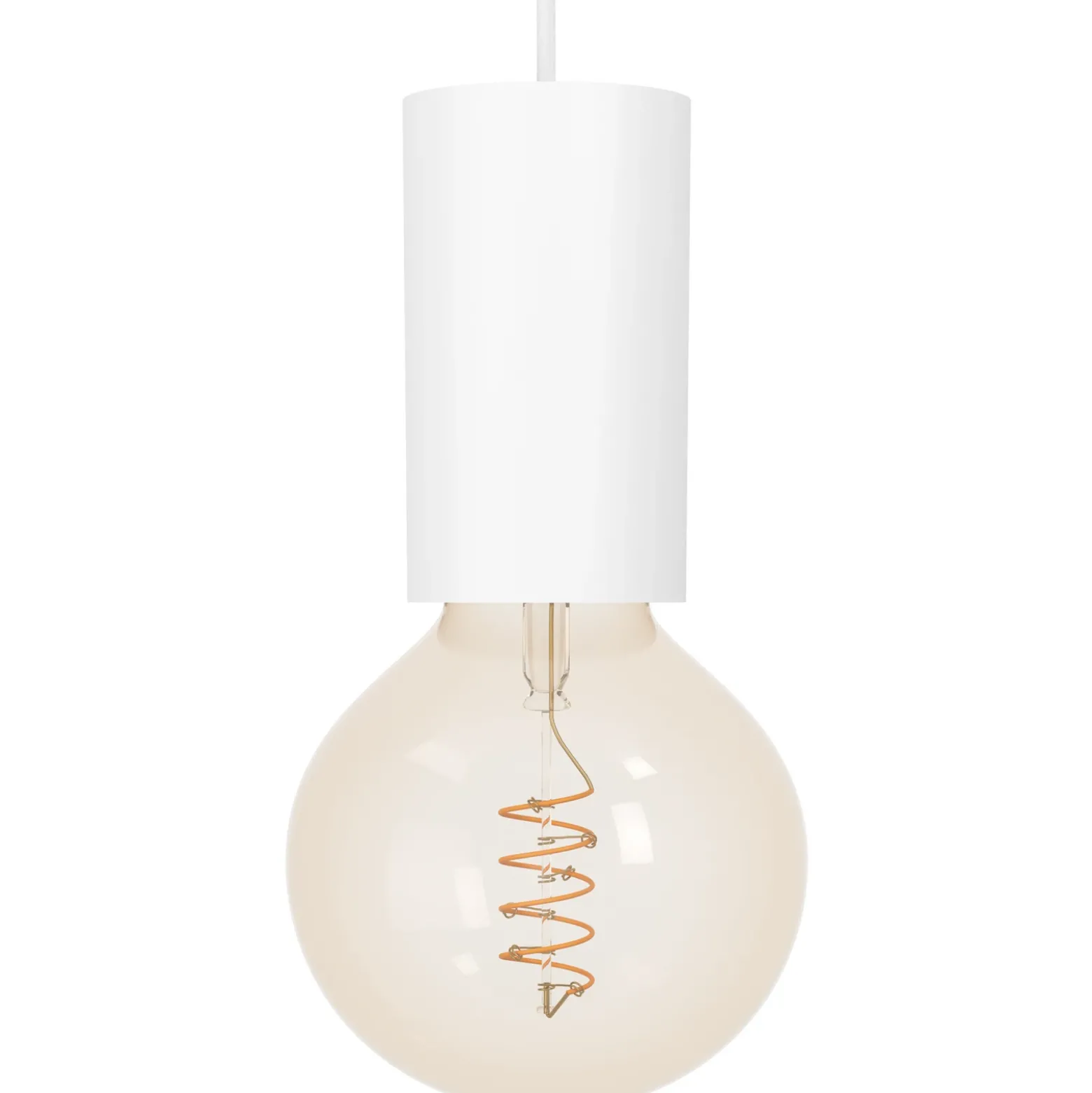 Lámpara colgante Pozueta 1, 1 luz, blanco
