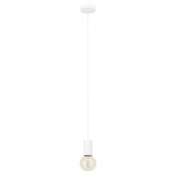 Lámpara colgante Pozueta 1, 1 luz, blanco