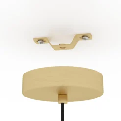 Lámpara colgante Pozueta 1, 1 luz, latón