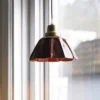 Lámpara colgante PR Home Ester, terracota, Ø 17 cm, con enchufe de hierro