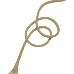 Lámpara colgante PR Home Ester, amarilla, Ø 17 cm, hierro, enchufe