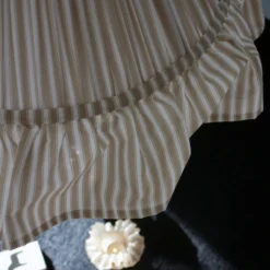 lámpara colgante PR Home Estrid, beige, tela, Ø 40 cm, E27