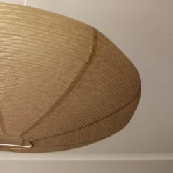 Lámpara colgante PR Home Yuni, beige, papel, Ø 58 cm, E27