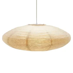 Lámpara colgante PR Home Yuni, beige, papel, Ø 58 cm, E27