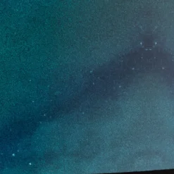 Lámpara colgante Print L Cielo con aurora boreal turquesa