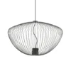 Lámpara colgante Pumpkin L, gris oscuro, Ø 70 cm, metal, GU10