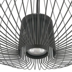 Lámpara colgante Pumpkin L, gris oscuro, Ø 70 cm, metal, GU10