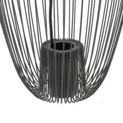 Lámpara colgante Pumpkin S, gris oscuro, Ø 27 cm, metal, GU10