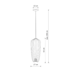 Lámpara colgante Pumpkin S, gris oscuro, Ø 27 cm, metal, GU10