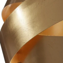 Lámpara colgante Pura con pan de oro, 60cm, 3x E27