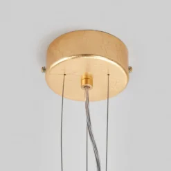 Lámpara colgante Pura con pan de oro, 60 cm, 8x G9