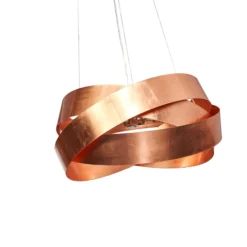 Lámpara colgante Pura en cobre, 60cm, 8x G9