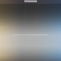 Lámpara colgante PURE LED Lite, plata, 100 cm, CCT, atenuable