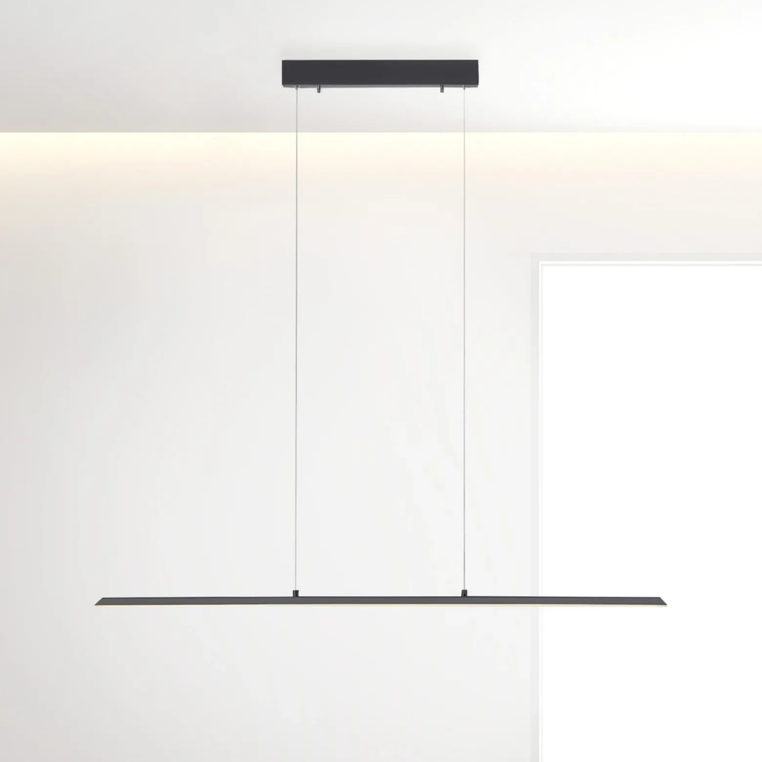 Lámpara colgante PURE LED Lite, antracita, 100 cm, CCT, atenuable