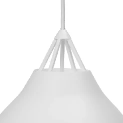 Lámpara colgante Pyra de Dyberg Larsen, Ø 23 cm, blanca, metal