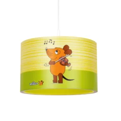 Lámpara colgante 25/40 ratón, amarillo, E27, 1 luz, plástico