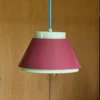 Lámpara colgante Remi, verde/rojo, Ø 25 cm, metal