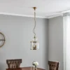 Lámpara colgante Rieka, forma farola redonda 25 cm
