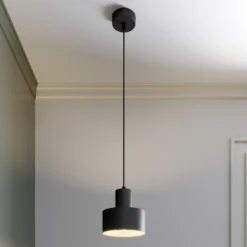 Lámpara colgante Rif de metal, negro, Ø 15 cm
