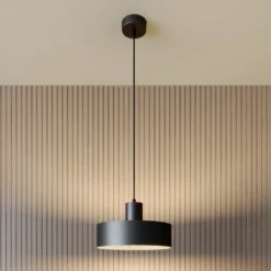 Lámpara colgante Rif de metal, negro, Ø 25 cm