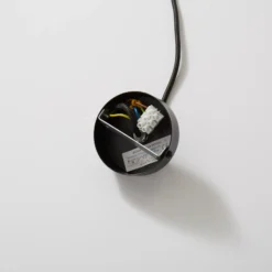 Lámpara colgante Rif de metal, negro, Ø 15 cm