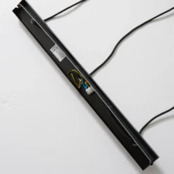 Lámpara colgante Rif, lineal, 3 luces, negro