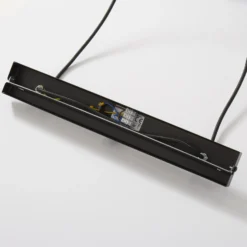Lámpara colgante Rif, lineal, 2 luces, negro