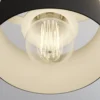 Lámpara colgante Rif, rotunda de 3 luces, negro