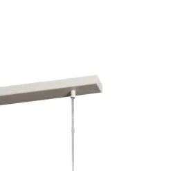 Lámpara colgante Rif 3, taupe, 3 luces, lineal, acero