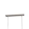 Lámpara colgante Rif 2, taupe, 2 luces, lineal, acero