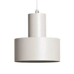 Lámpara colgante Rif 2, taupe, 2 luces, lineal, acero