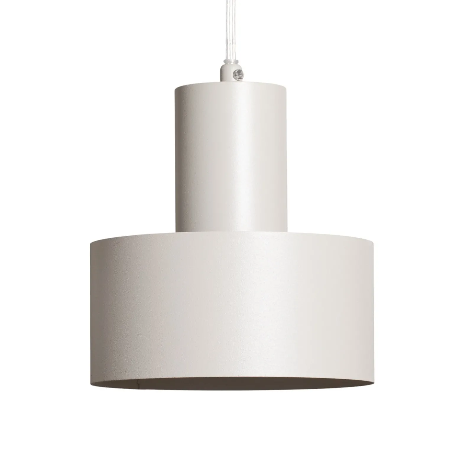 Lámpara colgante Rif 2, taupe, 2 luces, lineal, acero