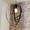 Lámpara colgante Ringo, 1 luz, negro