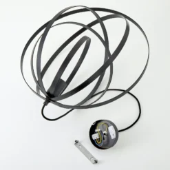 Lámpara colgante Ringo, 1 luz, negro
