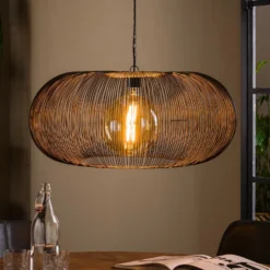 Lámpara colgante Rippberg, negro, 1 luz