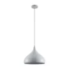 Lámpara colgante Ritana de Lindby, blanca, metal, Ø 31 cm, E27