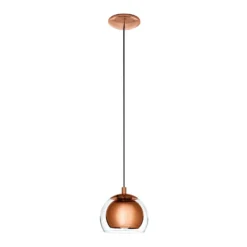 Lámpara colgante Rocamar 1 luz en cobre