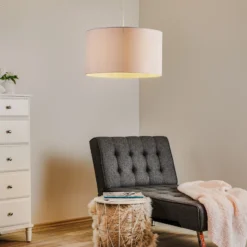 Lámpara colgante Roller, blanca, Ø 45 cm
