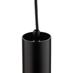 Lámpara colgante Rondo negro/dorado, 1 luz