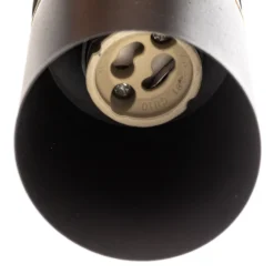 Lámpara colgante Rondo negro/dorado, 1 luz