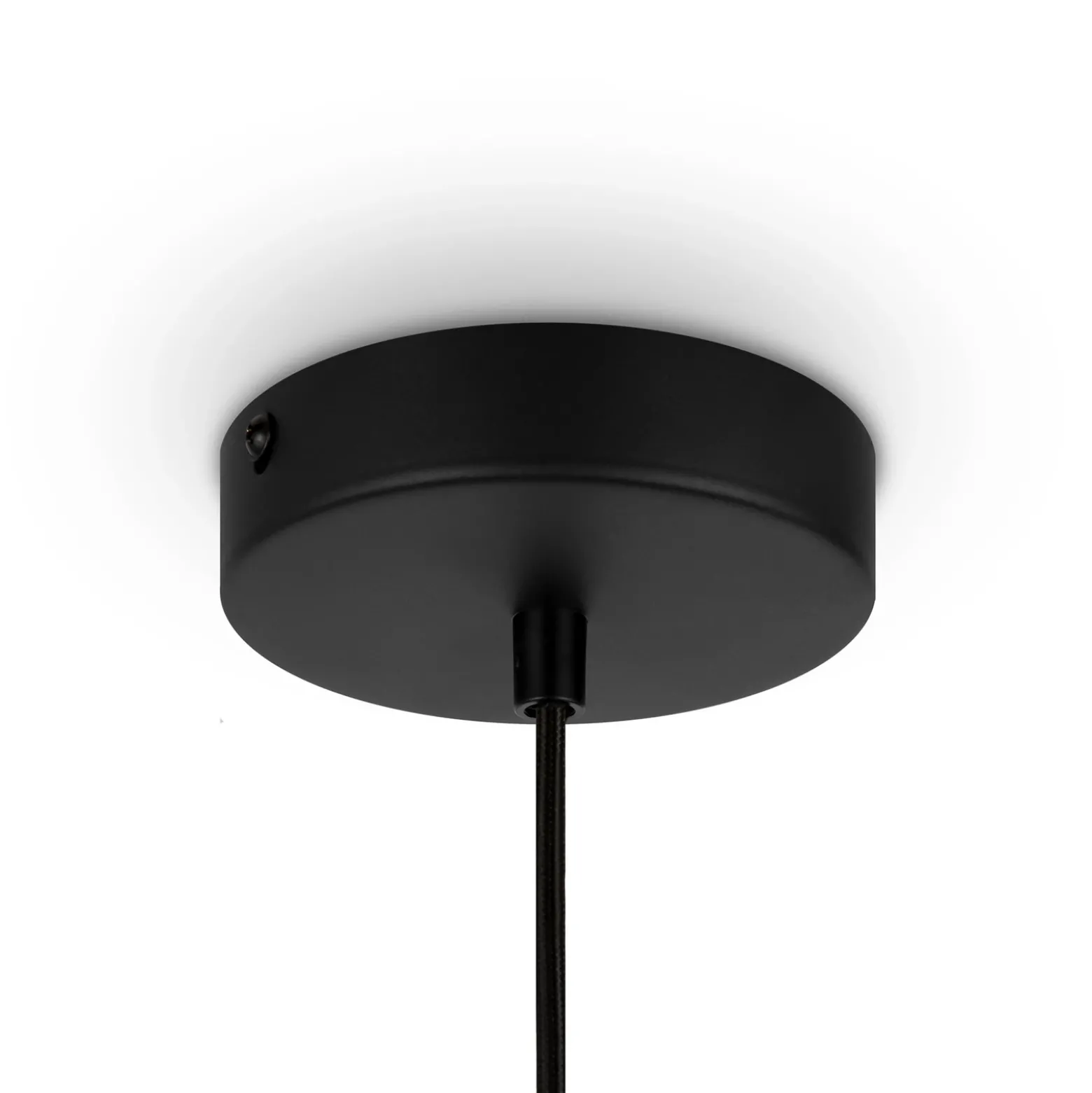 Lámpara colgante Roots de Maytoni, Ø 25 cm, altura 29 cm, madera/negro