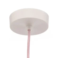 Lámpara colgante Rosabelle, cónica, rosa, 1 luz.